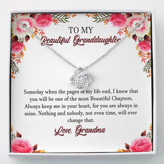 Granddaughter Necklace, To My Granddaughter Necklace , The Most Beautiful Chapters Necklace - Thegiftio UK