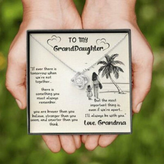 Granddaughter Necklace, To My Granddaughter Necklace, Gift For Granddaughter From Grandma - Thegiftio UK