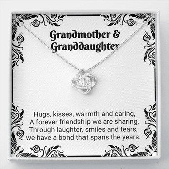 Grandmother & Granddaughter Infinity Love Knot Necklace - Thegiftio UK