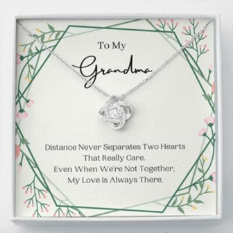 Grandmother Necklace, Distance Never Separates, To My Grandma Necklace, Present For Grandma - Thegiftio UK
