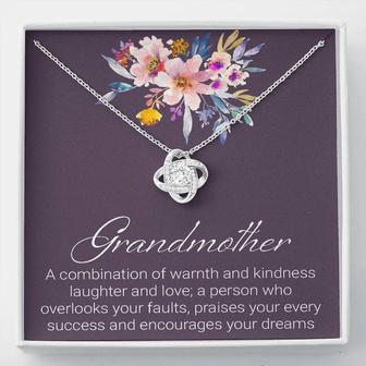 Grandmother Necklace Gift, Grandma Gift, Mother's Day Gift For Grandma, Grandma, Grandma To Be, New Grandma, Love Knot Necklace - Thegiftio UK