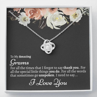 Grandmother Necklace, Grams Gift, Grams Necklace, To My Grams, Gift For Grams From Grandkids, Grams Birthday, Grams Gift - Thegiftio