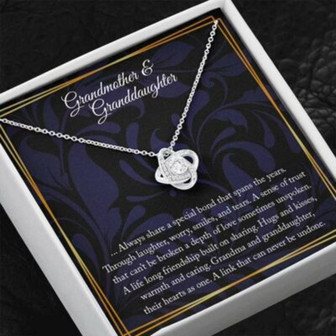 Grandmother Necklace, Grandmother And Granddaughter Necklace, Granddaughter Gift, Grandmother Gift - Thegiftio