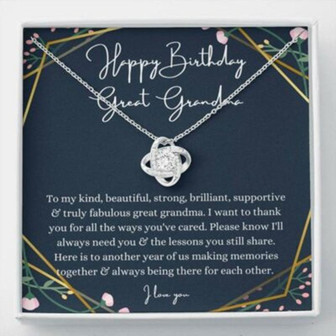 Grandmother Necklace, Great Grandma Birthday Necklace, Gift For Grandmother From Granddaughter Grandson - Thegiftio UK