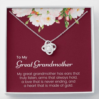 Grandmother Necklace, Great Grandmother Gift Necklace, Gigi Christmas Necklace, Gift For Great Grandmother, Necklace Gift For Gigi, Nana - Thegiftio UK