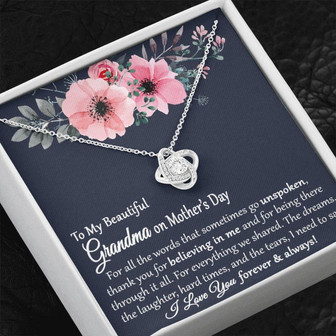 Grandmother Necklace, Mothers Day Gifts For Grandma, Grandma Necklace, Grandma Gift On Mother’S Day, Gift For Grandma Mothers Day - Thegiftio