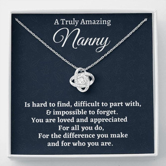 Grandmother Necklace, Nanny Gift, Appreciation Gift For A Nanny, Necklace Gift For Women - Thegiftio