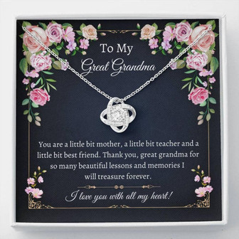 Grandmother Necklace, Sweet Great Grandma Gift , Great Grandma Necklace , Gift From Great Granddaughter , Generations Gift - Thegiftio UK
