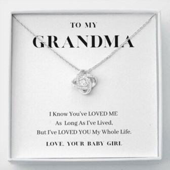 Grandmother Necklace, To My Grandma Necklace, Love You My Whole Life, Grandma, Gift From Granddaughter - Thegiftio UK