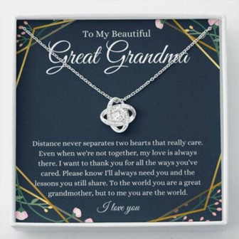 Grandmother Necklace, To My Great Grandma Necklace, Gift For Grandmother From Granddaughter Grandson - Thegiftio UK