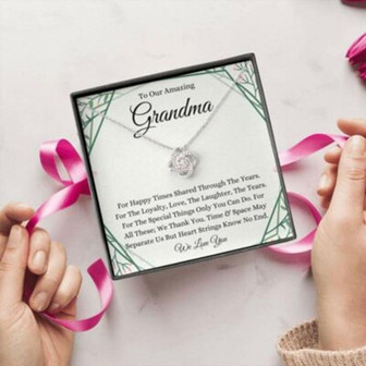 Grandmother Necklace, To Our Amazing Grandma Necklace, Gift For Grandmother From Grandchildren - Thegiftio