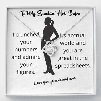 Great In The Spreadsheets Love Knot Necklace - Thegiftio UK