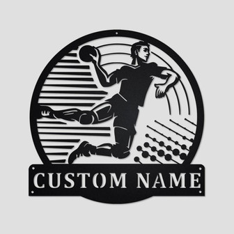 Handball Personalized Monogram Metal Wall Decor | Handball Metal Sign | Handball Metal Art | Handball Lover | Gifts For Handball Lover - Thegiftio UK