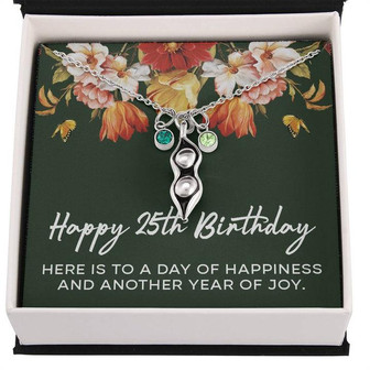 Happy 25Th Birthday Necklace, Birthday Gifts For Women, 25 Yrs Old Birthday Jewelry, Birthday Gifts For Girls, Love Knot Necklace X226lk8 - Thegiftio UK