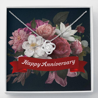 Happy Anniversary - Love Knot Necklace - Thegiftio UK