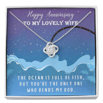 Happy Anniversary Love Knot Necklace  - Thegiftio UK