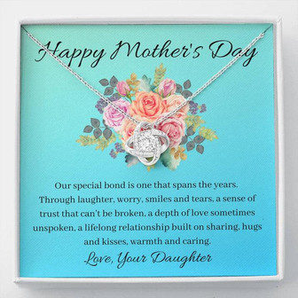 Happy Mother's Day - Love Knot Necklace - Love, Your Daughter - Thegiftio UK