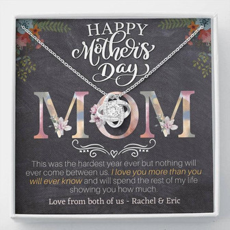 Happy Mother's Day - Love Knot Necklace - Personalized - Thegiftio UK