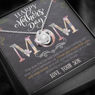 Happy Mother's Day - This Was The Hardest Year Ever - Love Knot Necklace - Thegiftio UK