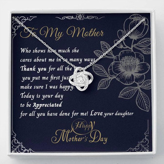 Happy Mother's Day Gift - Appreciated For All - The Love Knot Necklace - Thegiftio