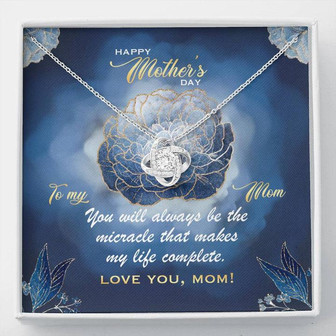 Happy Mother's Day Gift - Love You, Mom - The Love Knot Necklace - Thegiftio