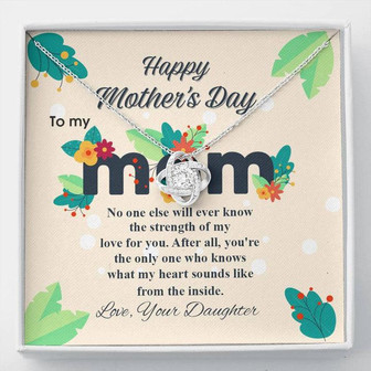 Happy Mother's Day Gift - Love You Mom - The Love Knot Necklace - Thegiftio