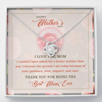 Happy Mother's Day Gift - Thank You For Being My Mom - The Love Knot Necklace - Thegiftio