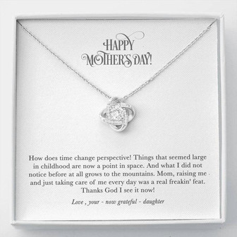 Happy Mother's Day Love Knot Necklace - Thegiftio UK