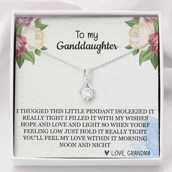Happy Senior 2021 Graduation To Granddaughter Necklace From Grandma - I Hugged This Little Pendant I Squeezed It Tight Love Knot Necklace Luxury Jewelry On Birthday With Message Card And Gift Box - Thegiftio UK