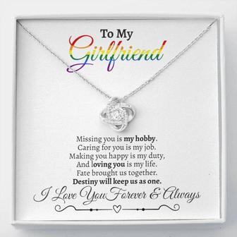 Hers And Hers Gift, Lesbian Girlfriend Gift, Lgbt Girlfriend, Lgbt Necklace For Her, Lesbian Gift, Lesbian Valentine Gift, Gay Couple - Thegiftio UK