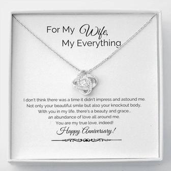 Holiday Gift, Holiday Gifts, Christmas Gift, Christmas Gifts, Personalized Gift, Gift For Her, Gift Idea, Gifts For Her, Sentimental Gift, Sentimental Gifts, Love Knot, Love Knot Necklace, I Love My Wife, Spouse Jewelry, For My Wife, Just Because Gift - Thegiftio UK