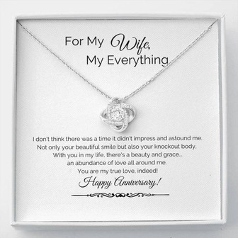 Holiday Gift, Holiday Gifts, Christmas Gift, Christmas Gifts, Personalized Gift, Gift For Her, Gift Idea, Gifts For Her, Sentimental Gift, Sentimental Gifts, Love Knot, Love Knot Necklace, I Love My Wife, Spouse Jewelry, For My Wife, Just Because Gift - Thegiftio