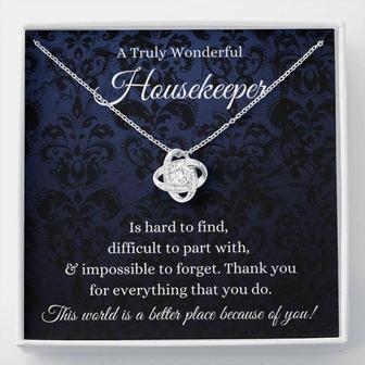 Housekeeper Necklace, Housekeeper Gift, Housekeeper, Housekeeper Thank You, Housekeeper Appreciation - Thegiftio UK