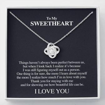 "How Beautiful Life Can Be" Love Knot Necklace - Thegiftio UK