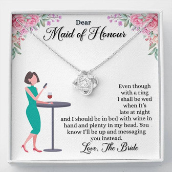 Husband To Wife - Love Knot Necklace For Gift - Thegiftio UK