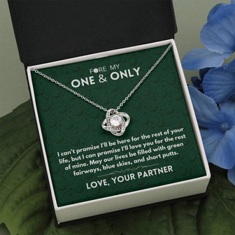I Can't Promise I'll Be There Love Knot Necklace - Thegiftio UK