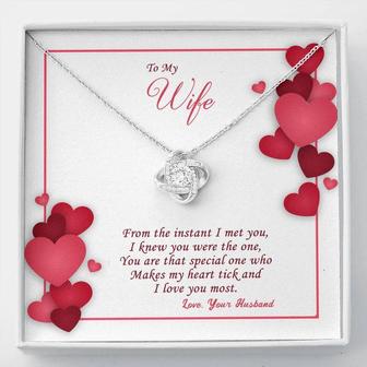 I Knew You Were The One | Personalized Gift💓 Love Knot Necklace - Thegiftio UK