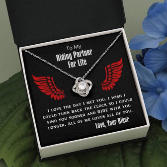 I Love The Day I Met You Love Knot Necklace - Thegiftio UK