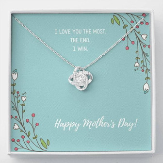 "I Love You The Most" - Mother's Day Love Knot Necklace - Thegiftio UK