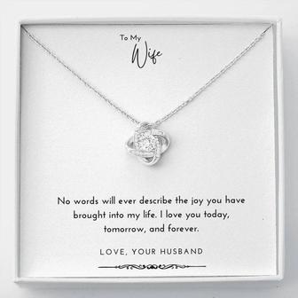 I Love You Today, Tomorrow, Forever - Love Knot Necklace - Thegiftio UK