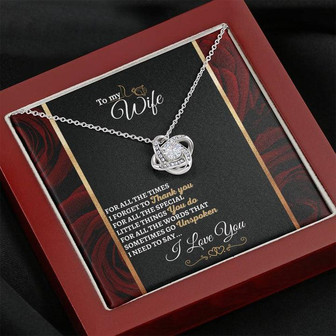 "I Need To Say" Love Knot Necklace Roses Edition - Thegiftio UK