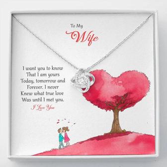 I Want You To Know | Personalized Gift💓 Love Knot Necklace - Thegiftio UK
