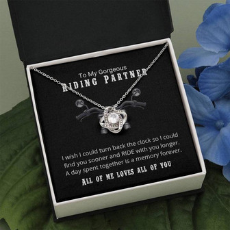 I Wish I Could Turn Back The Clock Love Knot Necklace - Thegiftio UK