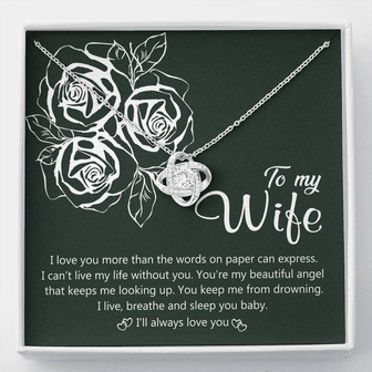 I'll Always Love You Love Knot Necklace For Wife - Thegiftio UK