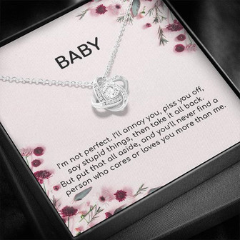 I'm Not Perfect - Love Knot Necklace - Thegiftio UK