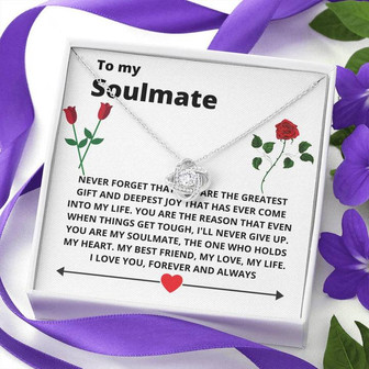 Imagine Her Reaction When She Sees This Love Knot Necklace 🎁⭐ - Thegiftio UK