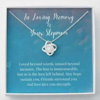 In Loving Memory Of Your Stepmom Necklace, Memorial Gifts For Loss Of A Stepmother Gift - Thegiftio UK