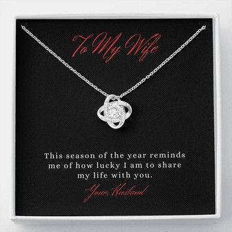 It Is A Beautiful Symbol Of Love, Christmas Love Knot Necklace, - Thegiftio UK