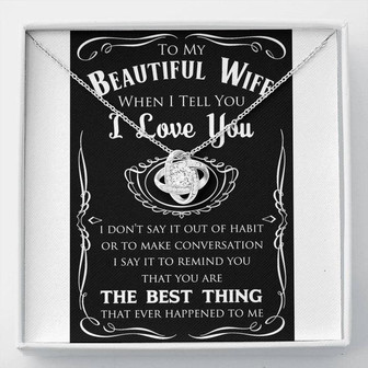 Jd Beautiful Wife Love Knot Necklace - Thegiftio UK