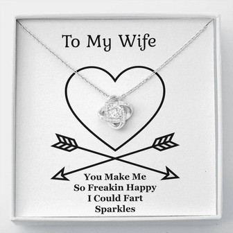 Jewelry Gift For Wife,The Love Knot Necklace, Anniversary Gift From Husband - Thegiftio UK